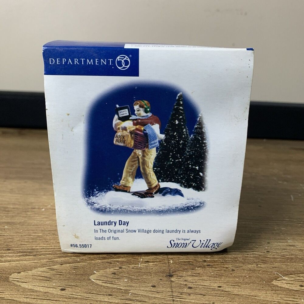 Department 56 Snow Village Laundry Day Figure Christmas